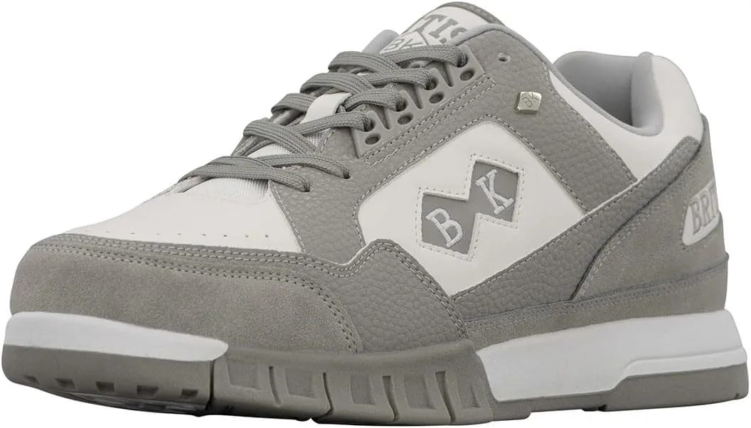 British Knights Men's Metros Sneaker, Grey/White, 9.5