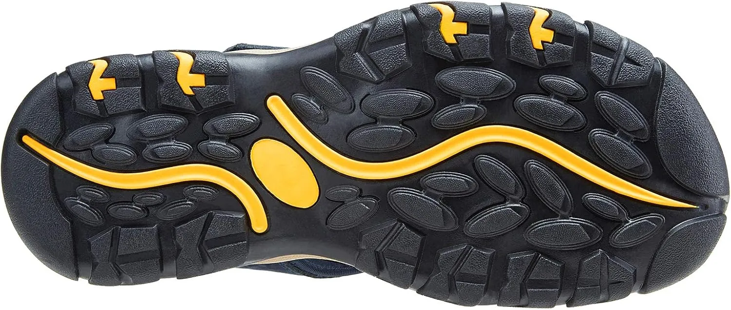 CAMEL CROWN Mens Hiking Sandals Waterproof Leather Fisherman Sandal for Athletic Outdoor Beach Sport Summer-Closed Toe Size 7-12