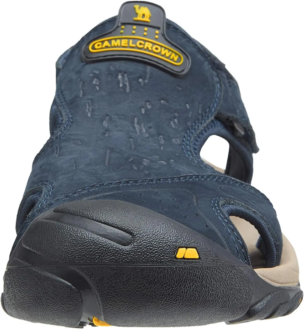 CAMEL CROWN Mens Hiking Sandals Waterproof Leather Fisherman Sandal for Athletic Outdoor Beach Sport Summer-Closed Toe Size 7-12