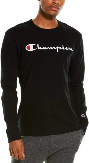 Champion Men's Long Sleeve Tee Shirt, Heritage T-Shirt for Men, Multiple Graphics