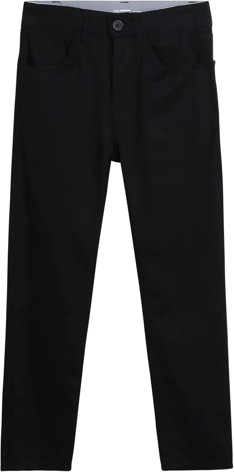 Chaps Boys' Pants - Stretch Twill Flat Front Chino Pants - Casual Pants for Boys (8-20)