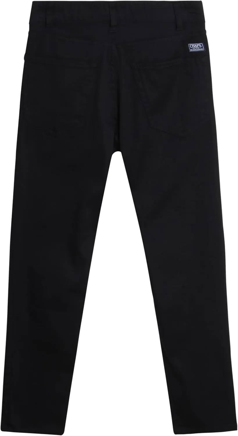 Chaps Boys' Pants - Stretch Twill Flat Front Chino Pants - Casual Pants for Boys (8-20)