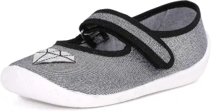 Children's Girls' Slippers with Velcro Fastening, Breathable Children's Slippers for School, Nursery and Home LARW007