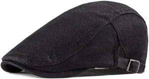 CLAPE Duckbill Ivy Hat Summer Breathable Mesh Flat Cap Newsboy Hat Mens Beret Cabbie Ivy Hat