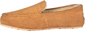 Clarks Mens Suede Moccasin Slippers Warm Cozy Indoor Outdoor Plush Faux Fur Lined Slipper For Men (12 M US, Cinnamon)