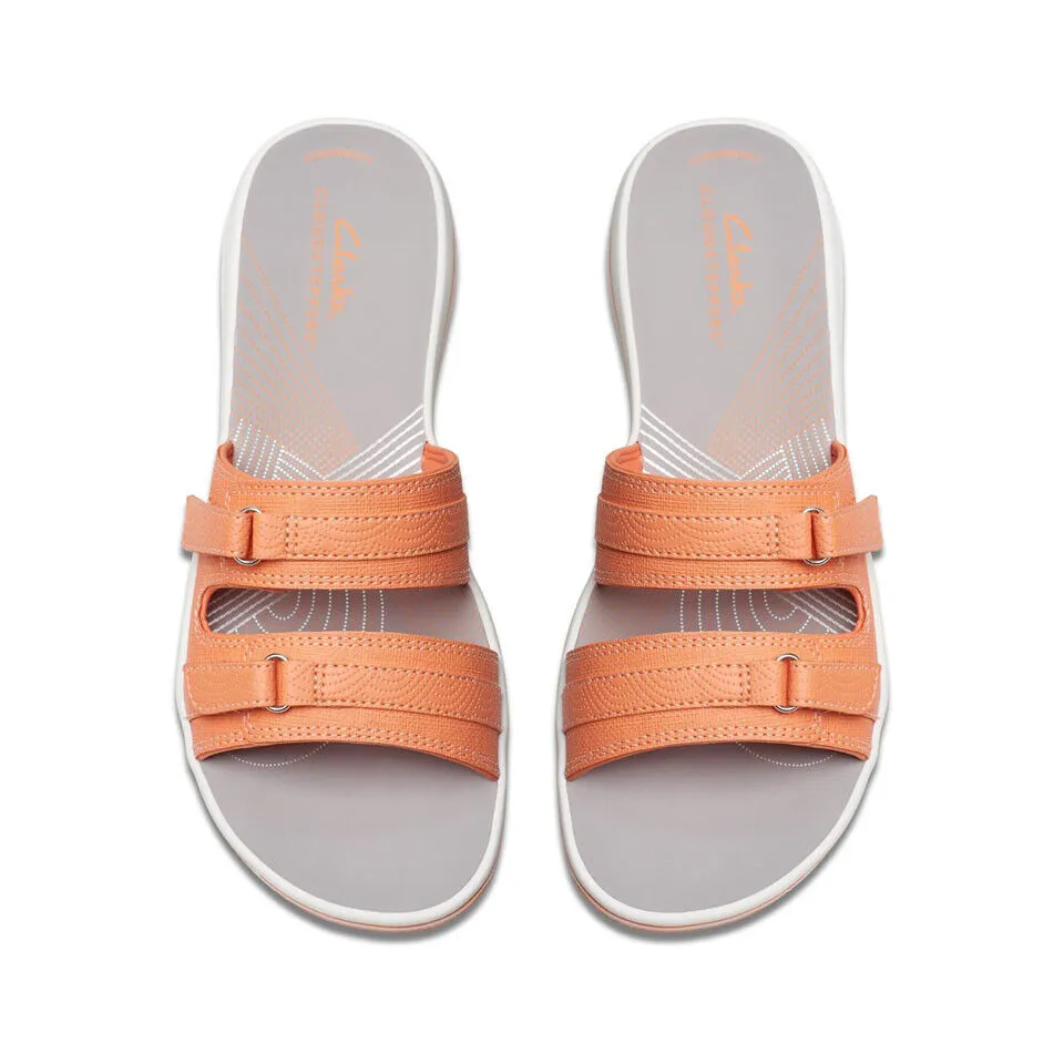 Clarks Women's Breeze Piper Tangerine/Pop | Coral