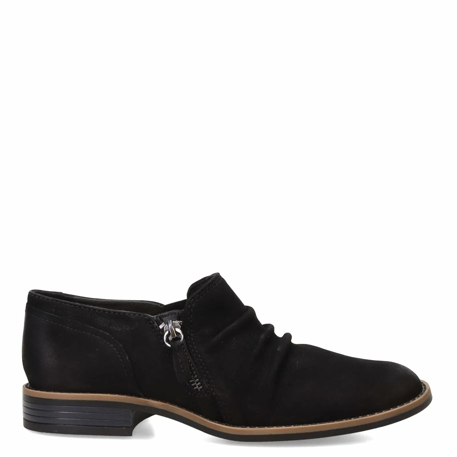 Clarks Women's Camzin Pace Oxford, Black Nubuck, 9 Wide