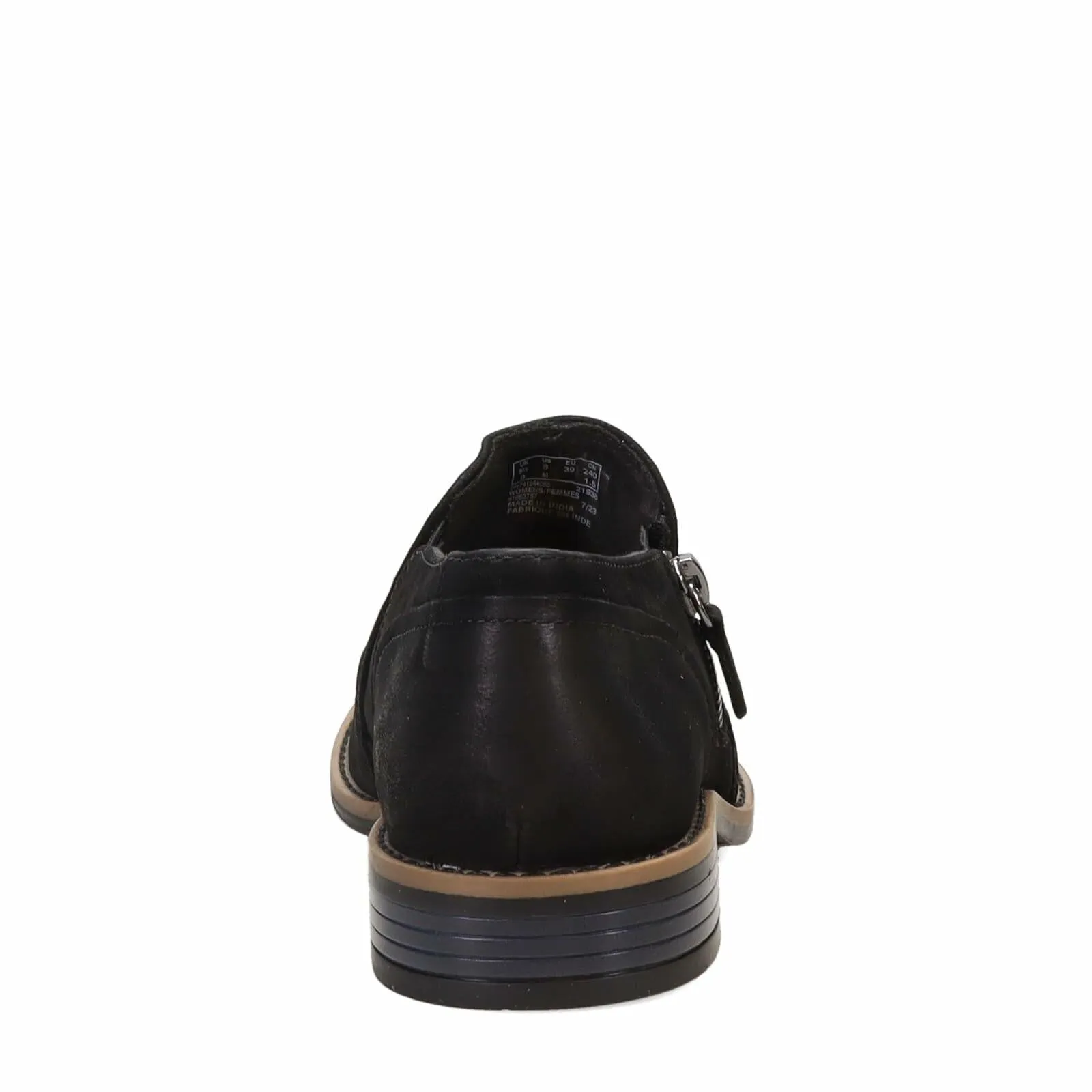 Clarks Women's Camzin Pace Oxford, Black Nubuck, 9 Wide