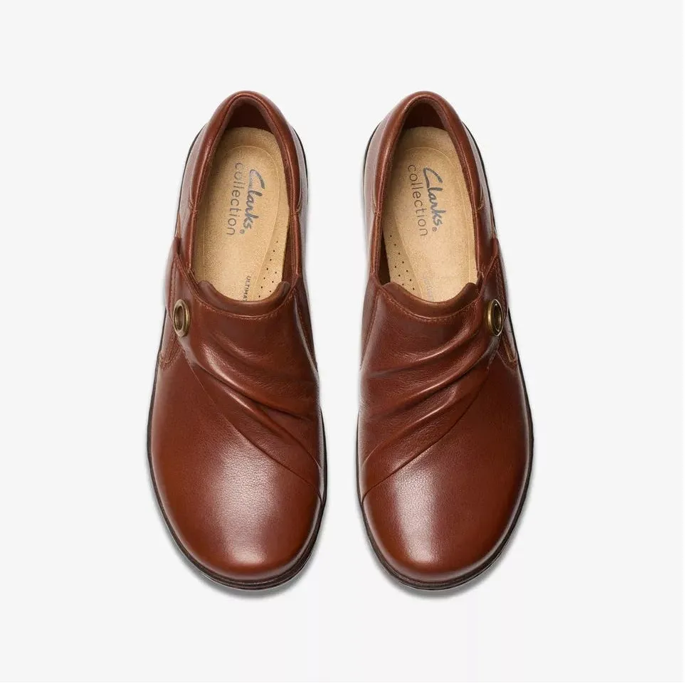 Clarks Women's Cora Aubrie Tan Leather 26179587