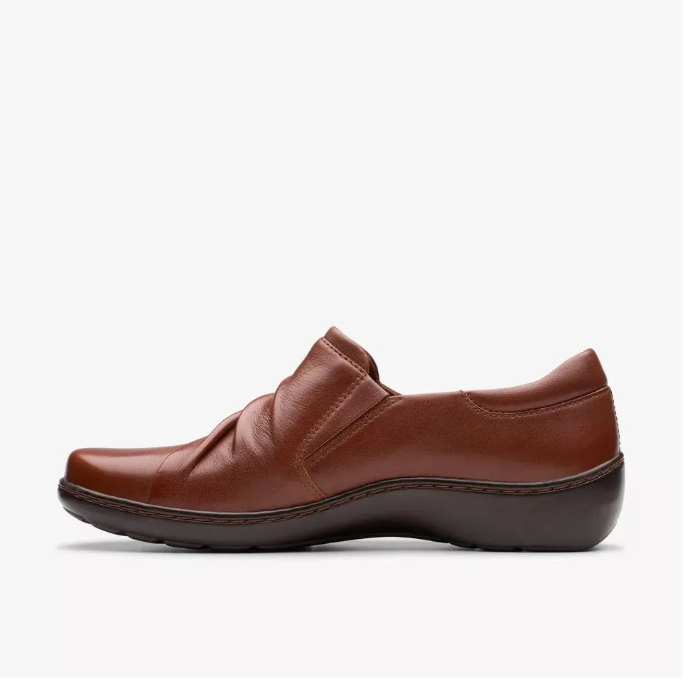 Clarks Women's Cora Aubrie Tan Leather 26179587