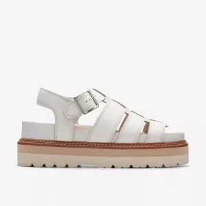 Clarks Women's Orianna Twist Off White Lea 26176318