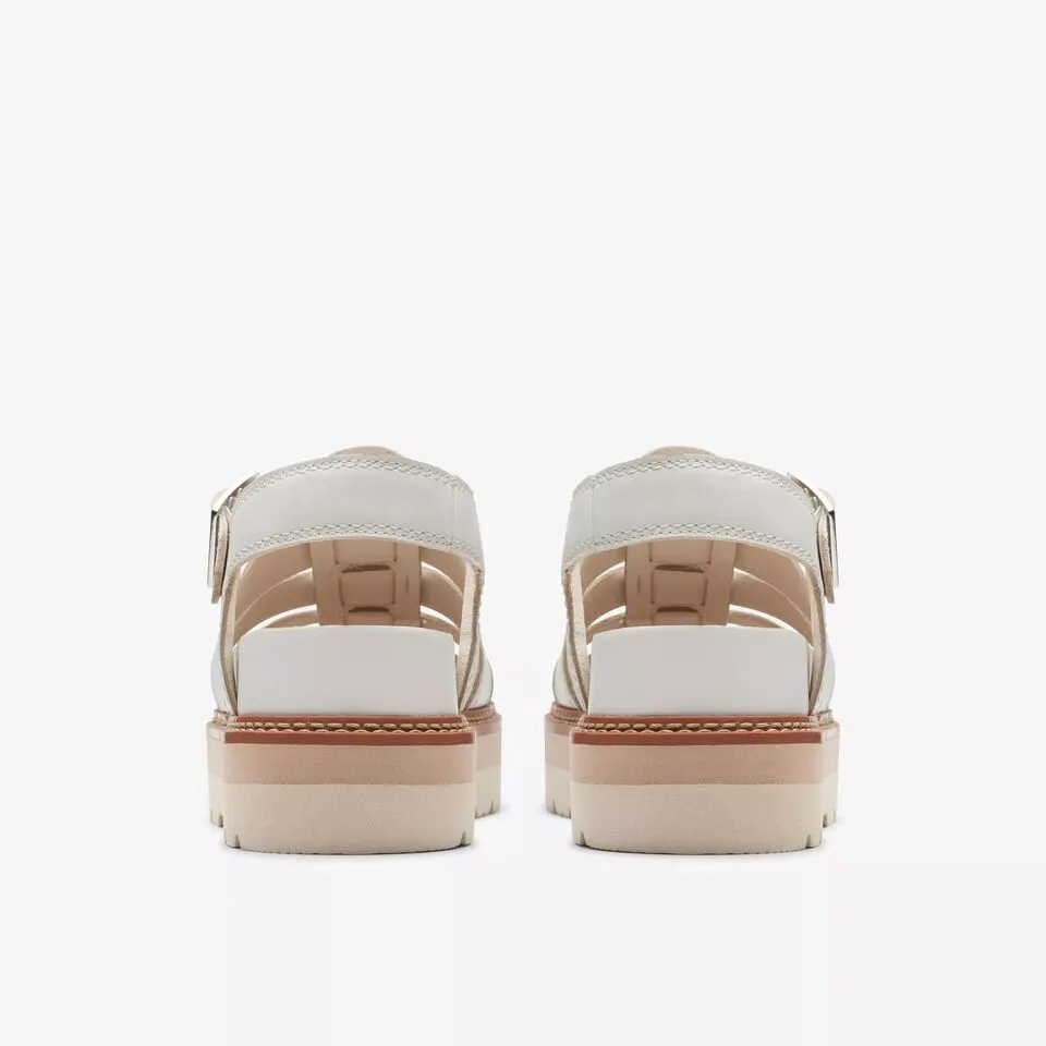 Clarks Women's Orianna Twist Off White Lea 26176318