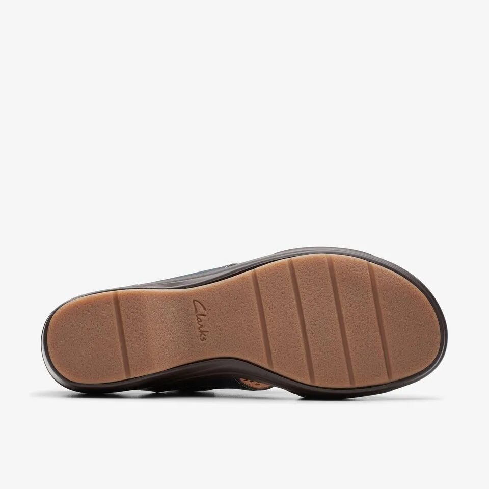 Clarks Women's Tuleah Sun Black | Navy Leather