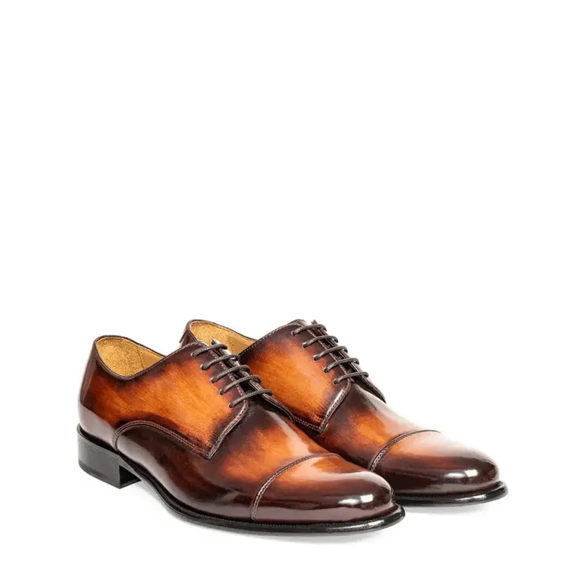 Classic Handmade Shiny Leather Oxford Shoes