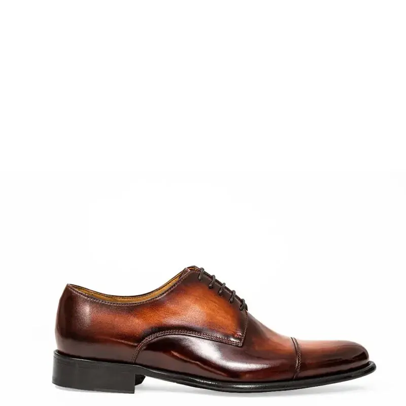 Classic Handmade Shiny Leather Oxford Shoes