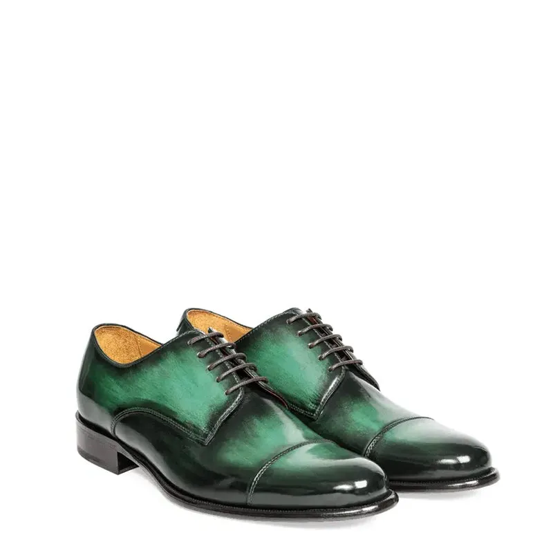 Classic Handmade Shiny Leather Oxford Shoes
