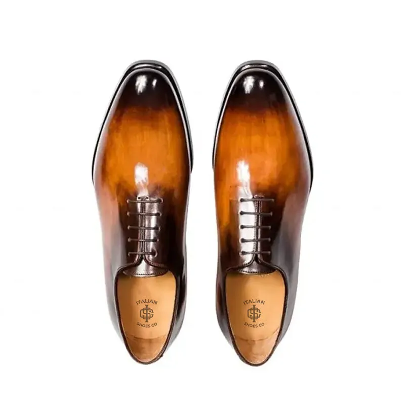 Classic Shiny Leather Oxford Shoes