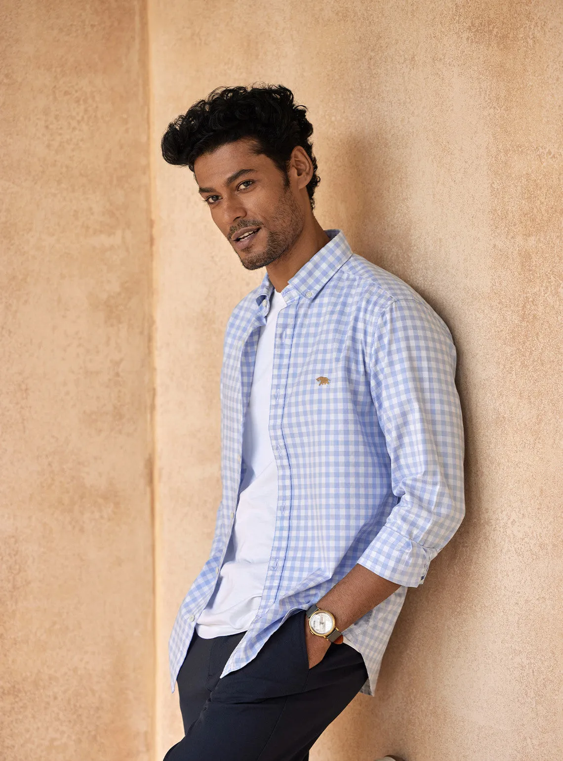 Cloud Blue Check Shirt