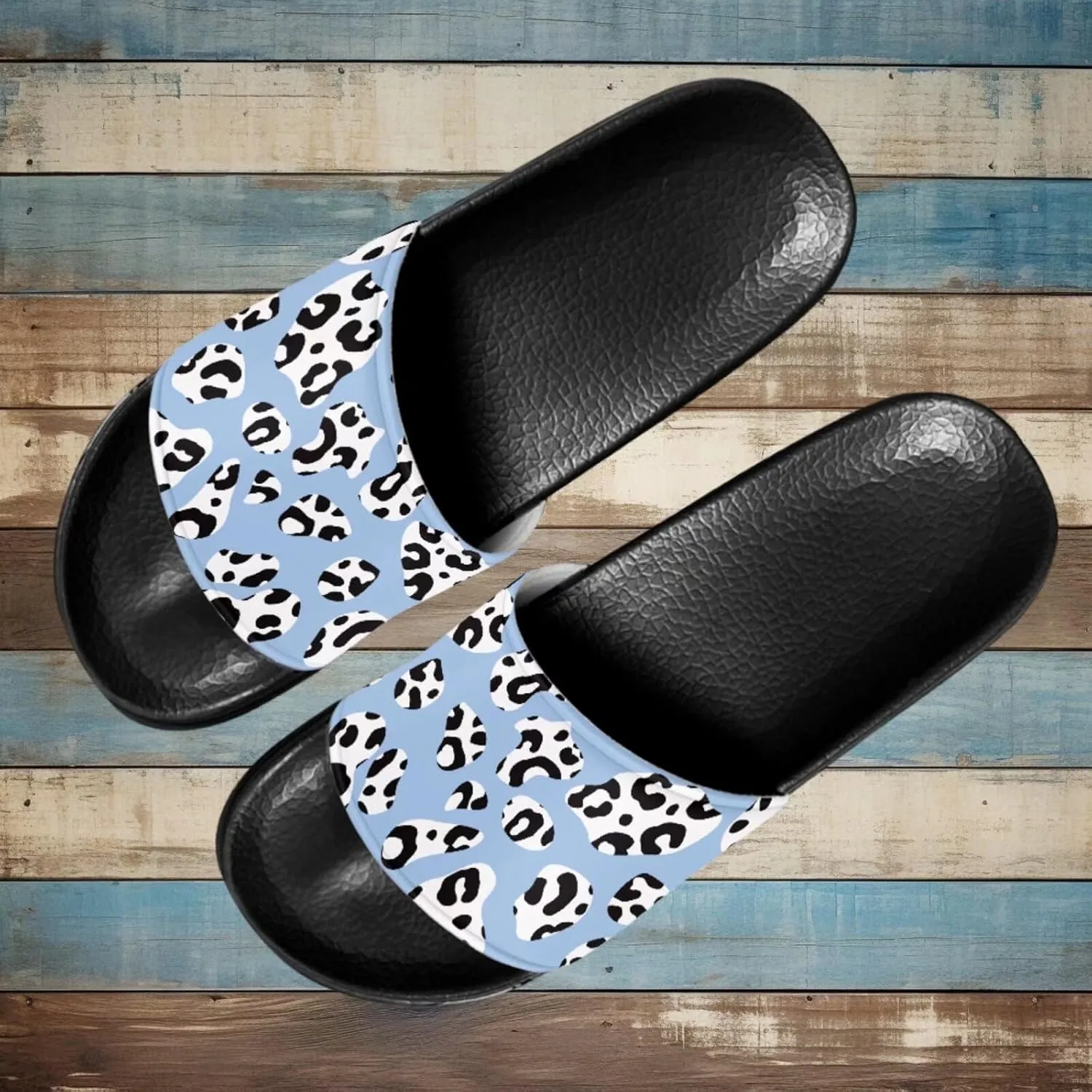 Cloud Slides for Women Slides Slippers, Non-Slip Comfort Shower Shoes, Open Toe Slides Sandals for Indoor & Outdoor