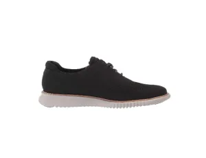 Cole Haan Mens 2.Zerogrand Laser Wingtip Oxford Lined Black Nubuck/Grey C23807