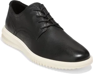 Cole Haan Men's Grand  Plain Toe Oxford, Black Leather/Ivory, 11 Wide
