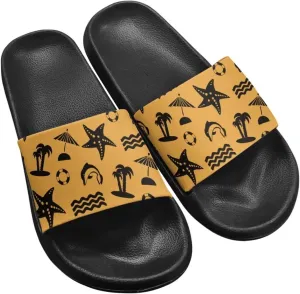 Coloranimal Slippers for Women Summer Sandals Slide Sandals with Non Slip Sole Summer Beach Shoes Shower Shoes Lightweight House Slippers