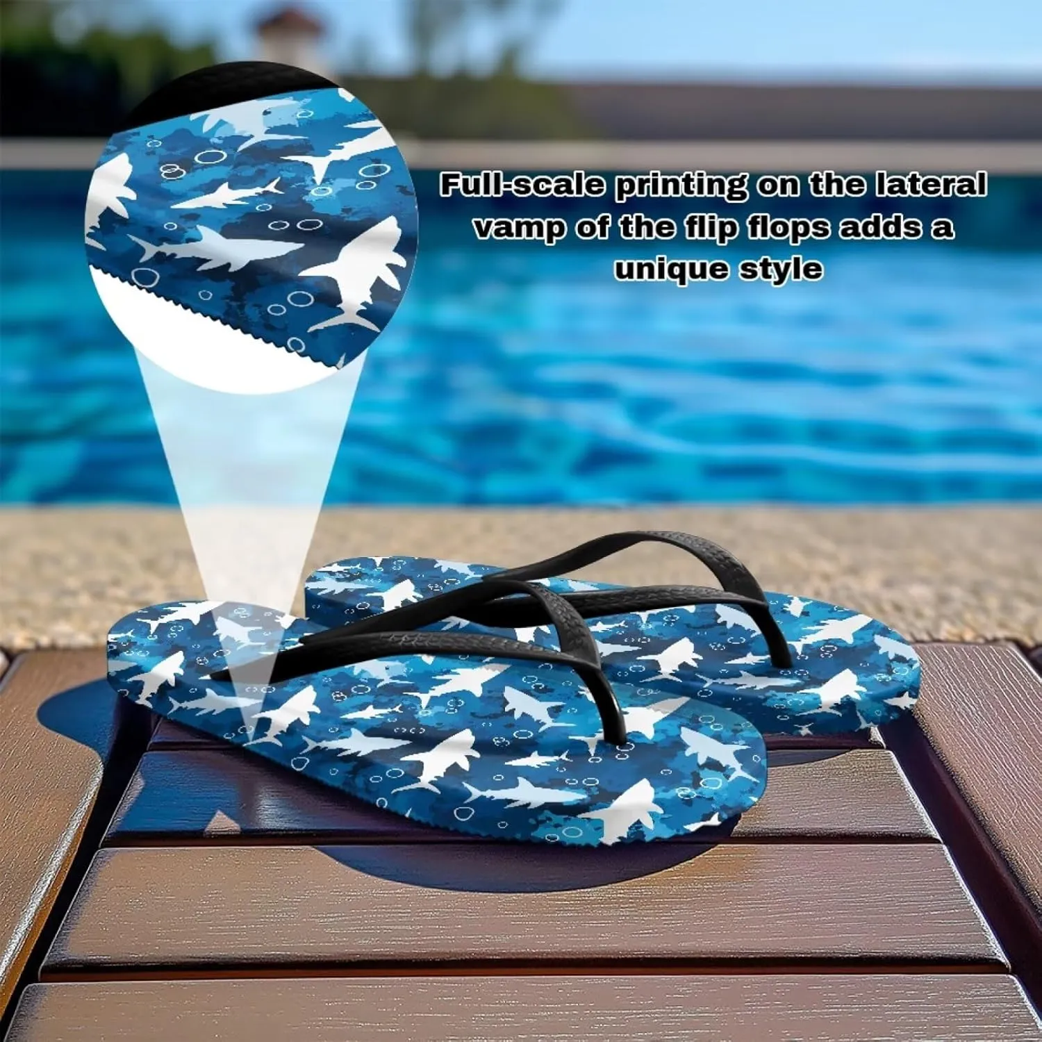 Coloranimal Womens Flip Flops Summer Beach Sandals Non Slip Flip Flops Thong Sandals for Women Lightweight Ladies Slip On Summer Slippers