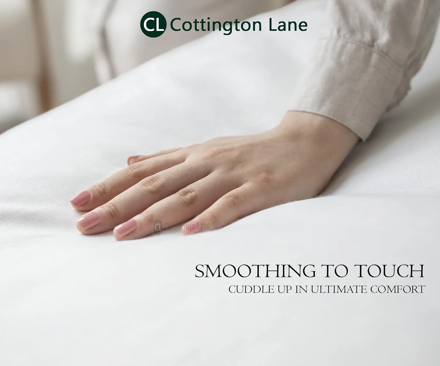 Cottington Lane Cot Size 33 x 75 Sheet Set, Hotel Quality 100% Cotton 4 Piece Bunk Bed Sheets, Perfect for Narrow Twin, Camp Bunk,Trifold Mattress, Guest Bed Replacement, White Solid