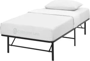 Cottington Lane Cot Size 33 x 75 Sheet Set, Hotel Quality 100% Cotton 4 Piece Bunk Bed Sheets, Perfect for Narrow Twin, Camp Bunk,Trifold Mattress, Guest Bed Replacement, White Solid