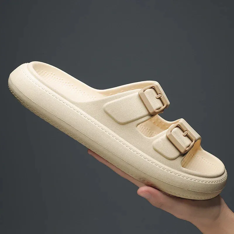 Couple Platform Cloud Slippers Non Slip Sliders