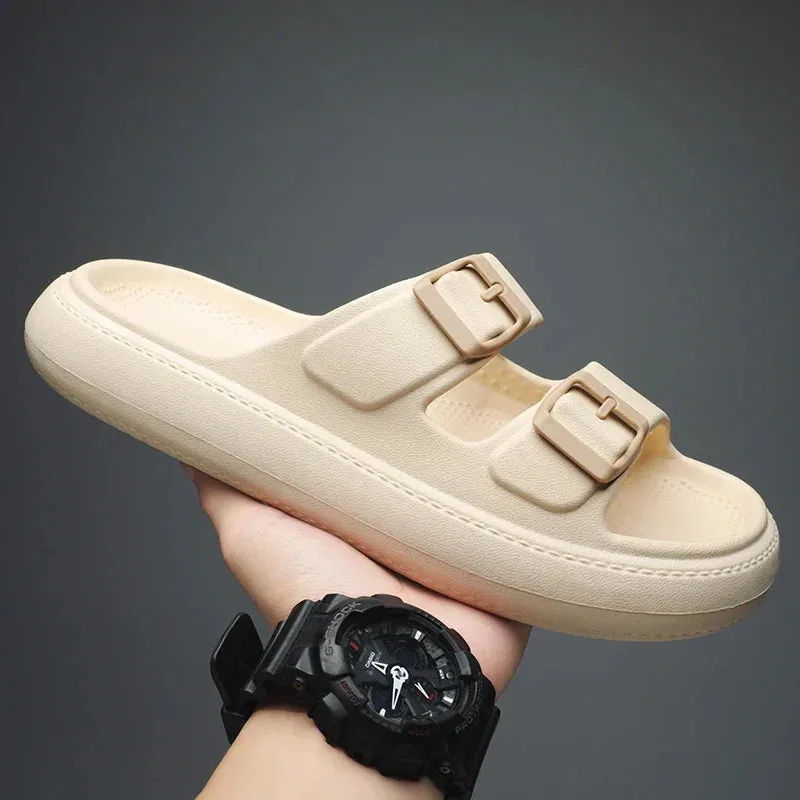 Couple Platform Cloud Slippers Non Slip Sliders