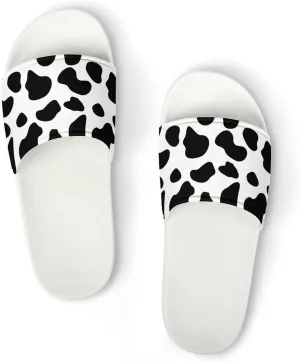 Cow Print Slippers Mens Women Slides Shoes Sandals Non Slip Summer Slipper for Outdoor Beach Home Indoor