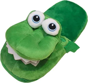 Crocodile Toy Slippers with Moving Mouth for Home Use