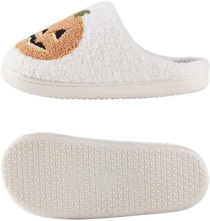 Cute Christmas Slippers for Women Men Fun Santa Claus Elk Slipper Soft Non Slip Plush Warm Couple House Shoes