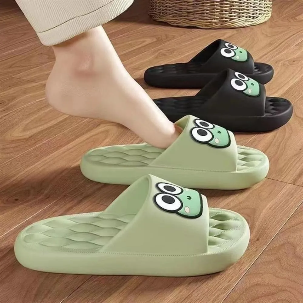 Cute Frog Slippers Women Men House Slides Preppy Slipper Kawaii Animal Slipper Comfy Shower Sandals Bathroom Shoes Slip on Indoor Outdoor Slipper Home Slipper Creative Gifts