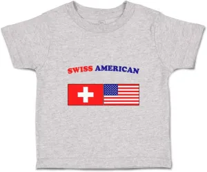 Cute Rascals Toddler T-Shirt Swiss American Countries Cotton American Boy & Girl Clothes