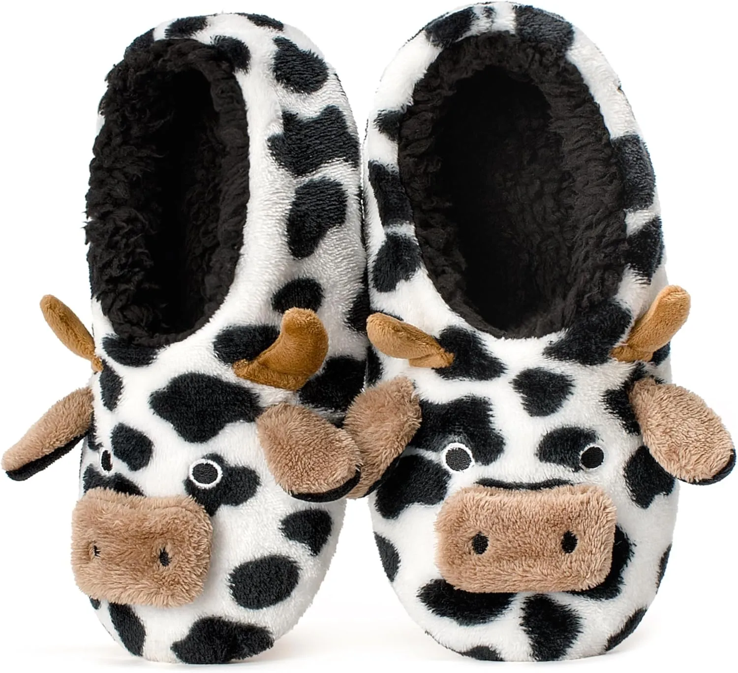 Cute Slippers for Women & Kids, Fuzzy Animal Slipper Socks with Non-slip Soles, Unique Funny Gifts
