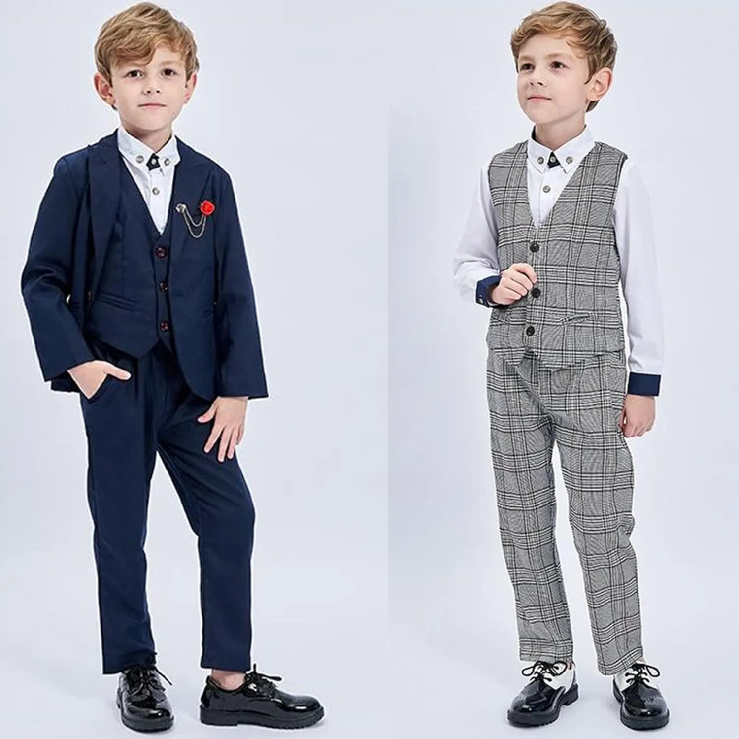 DADAWEN Children's Boy's Girl's Lace-Up School Uniform Shoes Comfort Oxford Dress Shoes (Toddler/Little Kid/Big Kid)