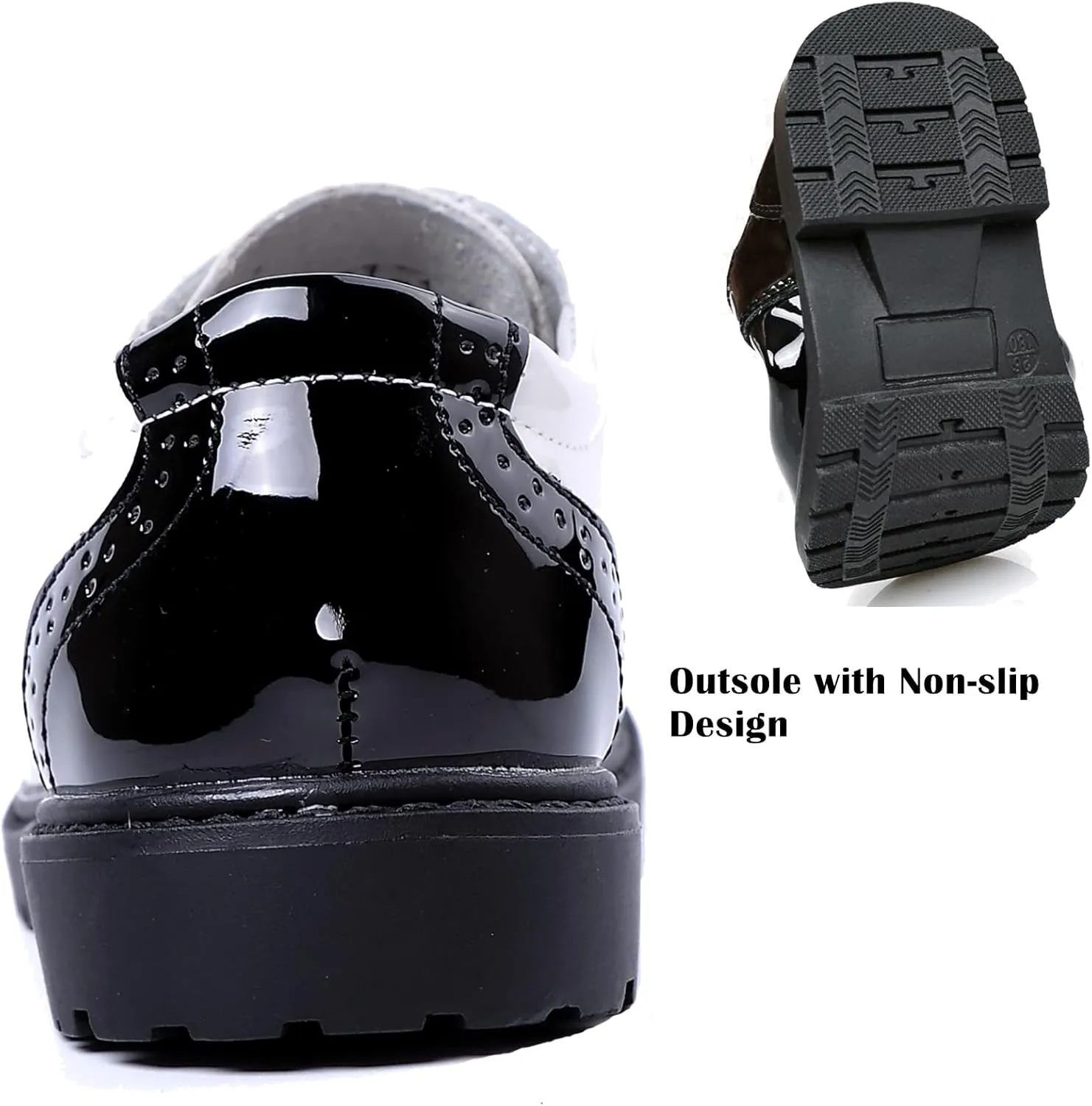 DADAWEN Children's Boy's Girl's Lace-Up School Uniform Shoes Comfort Oxford Dress Shoes (Toddler/Little Kid/Big Kid)