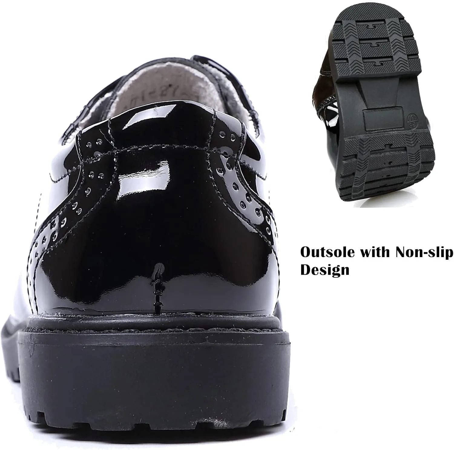DADAWEN Children's Boy's Girl's Lace-Up School Uniform Shoes Comfort Oxford Dress Shoes (Toddler/Little Kid/Big Kid)