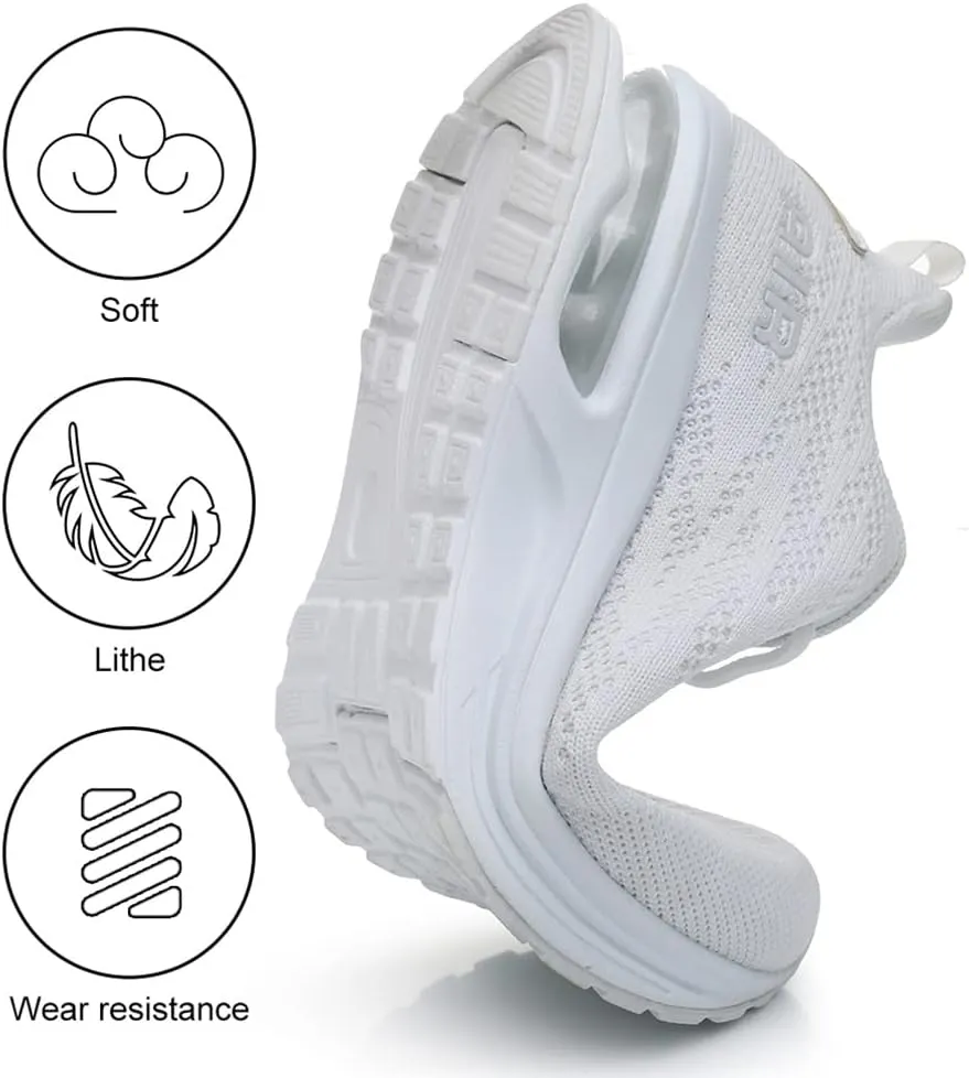 Dannto Women's Lightweight Walking Sneakers Air Cushion Tennis Athletic Running Fashion Sport Shoes for Girls
