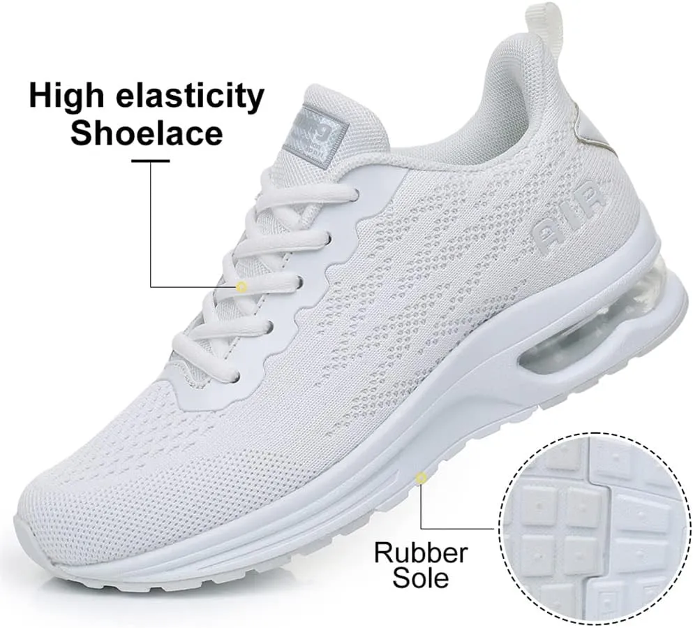 Dannto Women's Lightweight Walking Sneakers Air Cushion Tennis Athletic Running Fashion Sport Shoes for Girls