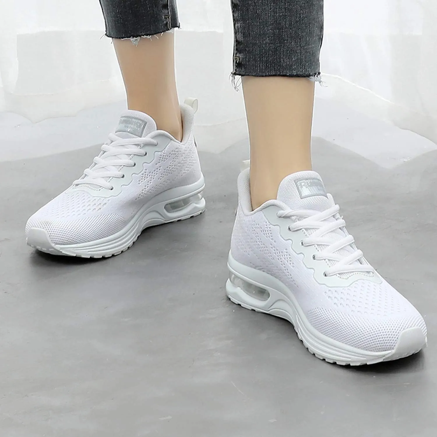 Dannto Women's Lightweight Walking Sneakers Air Cushion Tennis Athletic Running Fashion Sport Shoes for Girls