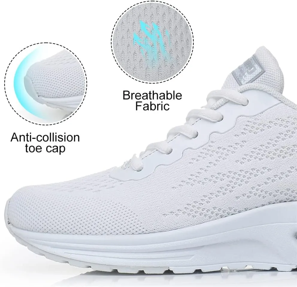 Dannto Women's Lightweight Walking Sneakers Air Cushion Tennis Athletic Running Fashion Sport Shoes for Girls
