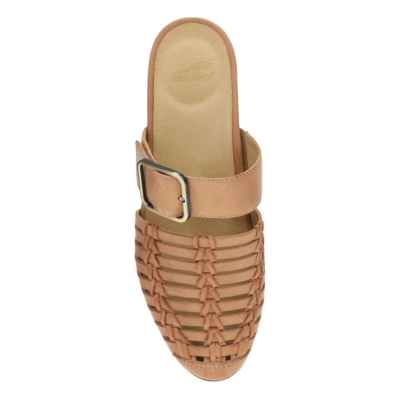 Dansko Leilani Flat - Light Tan Burnished Nappa