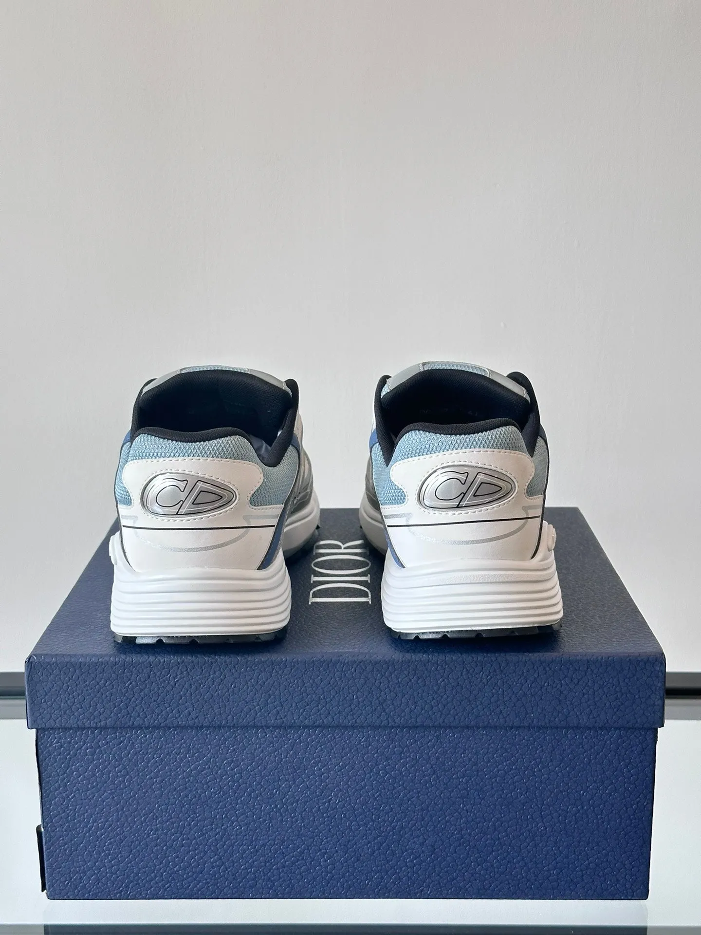 DIOR B30 WHITE BLUE Minimalistic Retro-inspired