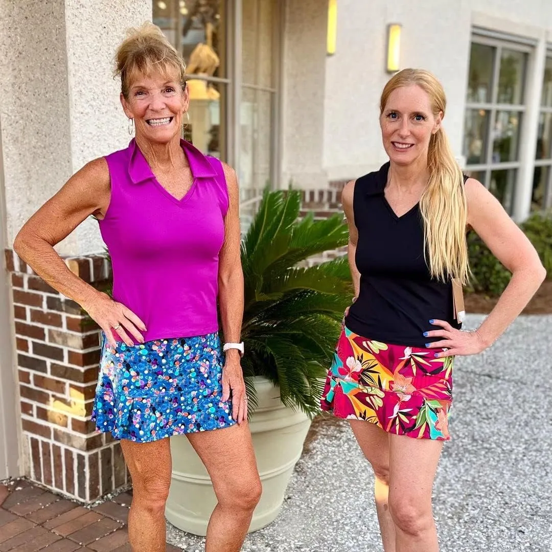 Dona Jo Official JoJo Women Skirt - Pleated Tennis Skirt w/Shorts & Built in Deep Pockets, Active Wear Clothing
