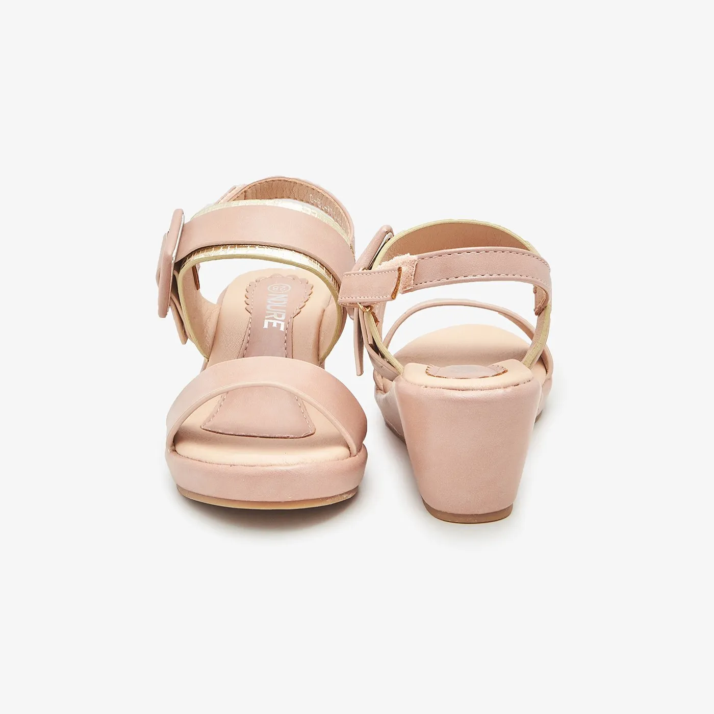 Double Strap Buckled Sandals