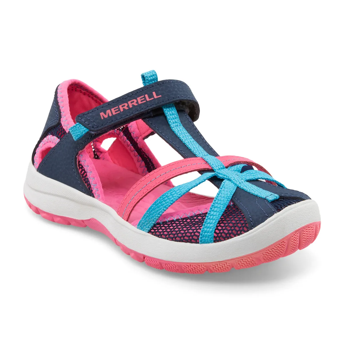Dragonfly Sandal - Little Kid Navy/Turquoise/Pink
