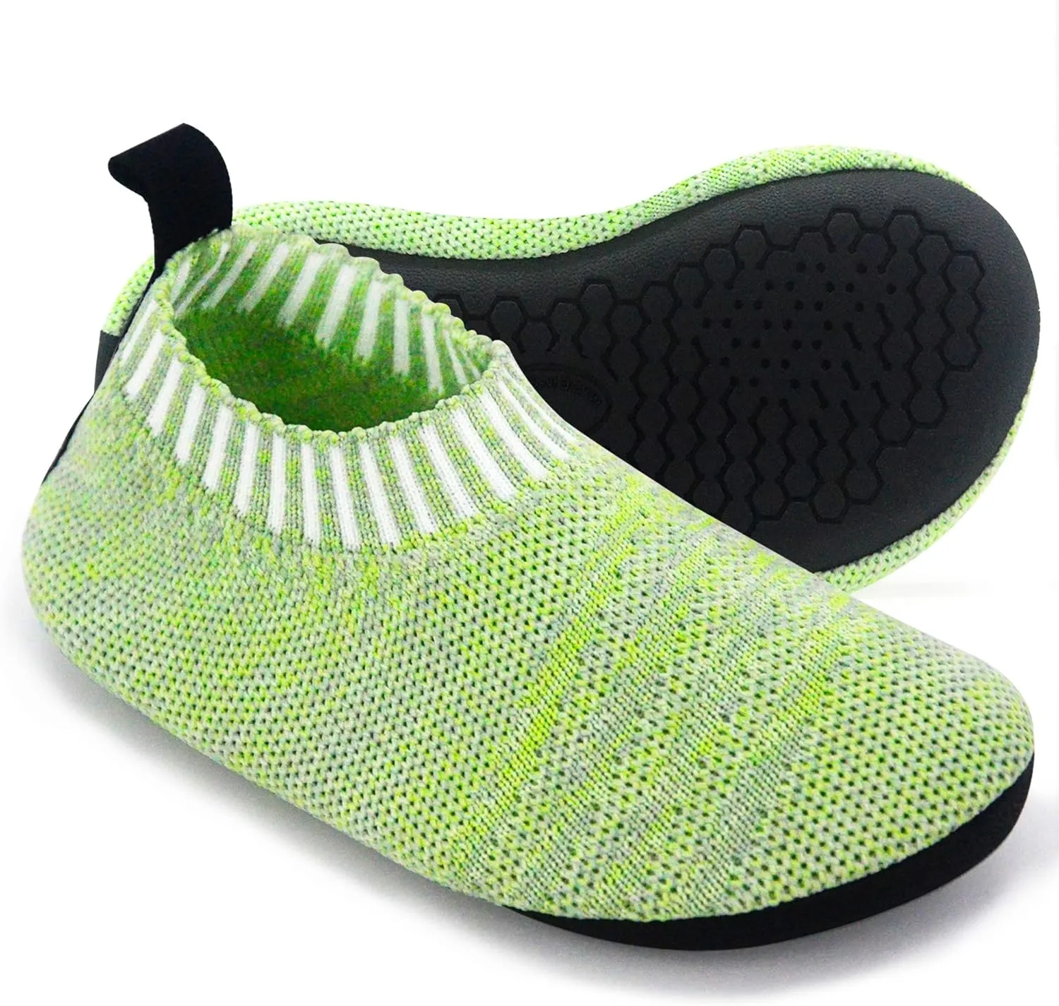 Dream Bridge Kids Toddler Slippers Girls Boys House Slippers Shoes Socks Indoor Home Slip on Knit Slippers for Kids with Rubber Sole Non Slip Lightweight Kids Slipper Socks
